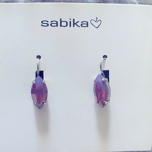 Sabika amethyst opal earrings